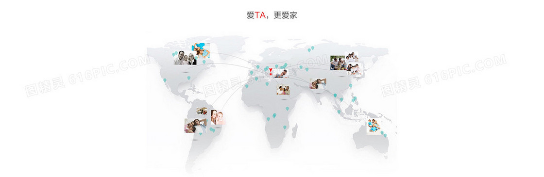 地图分布海报素材
