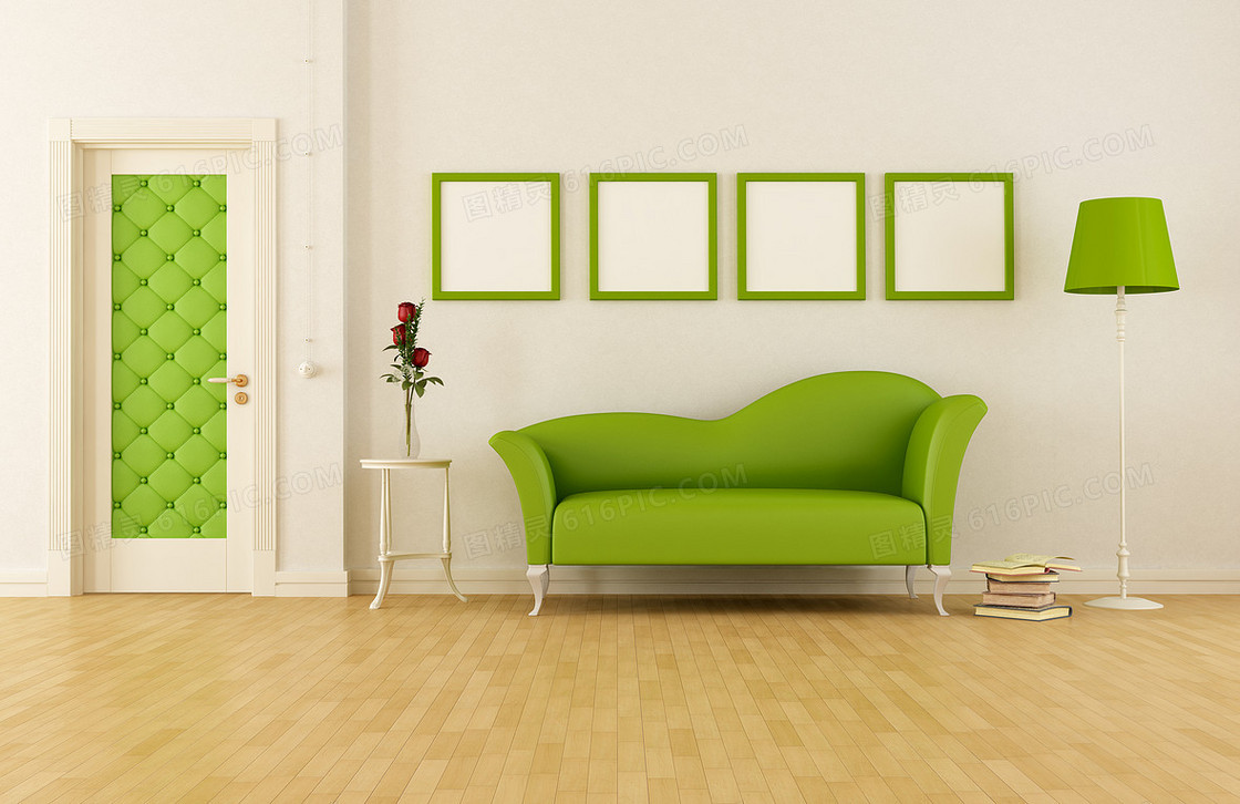 现代风格室内沙发海报背景素材