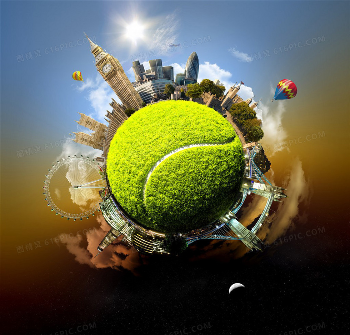 网球创意广告大图