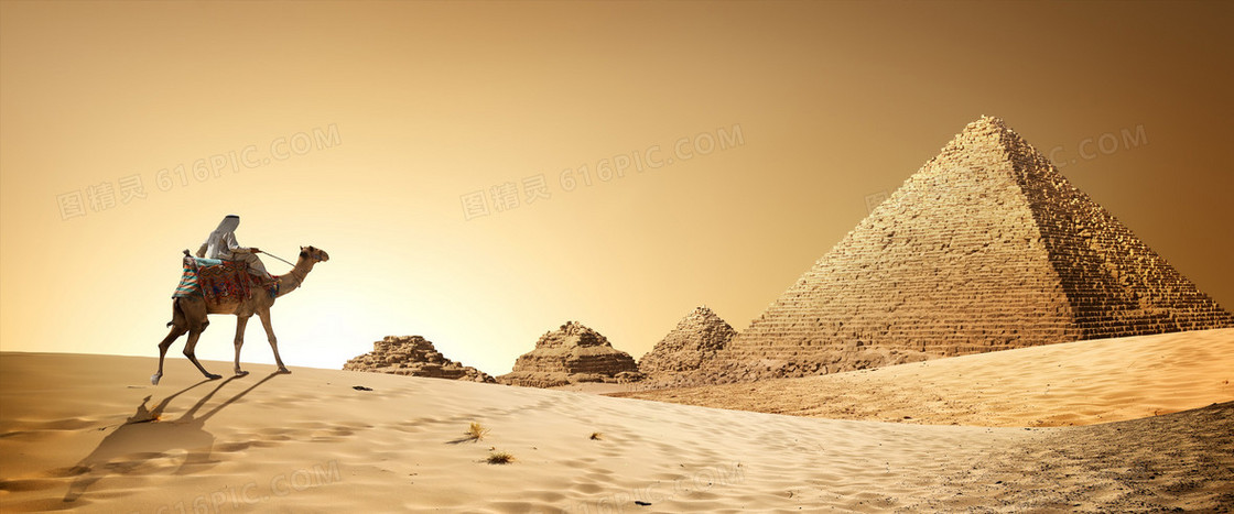 沙漠金字塔banner背景