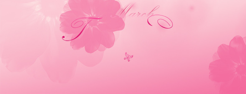 粉色花朵海报背景