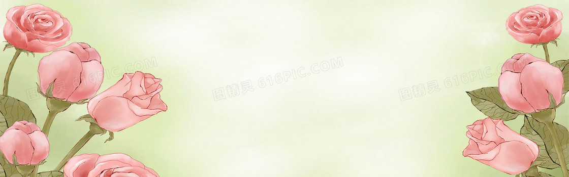 创意 清新 女装 花朵 背景图
