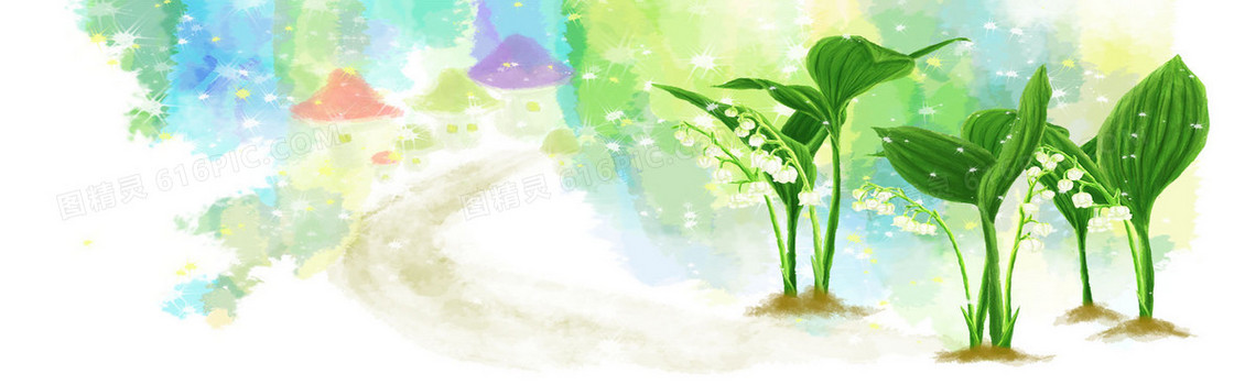 创意 清新 女装 花朵 背景图