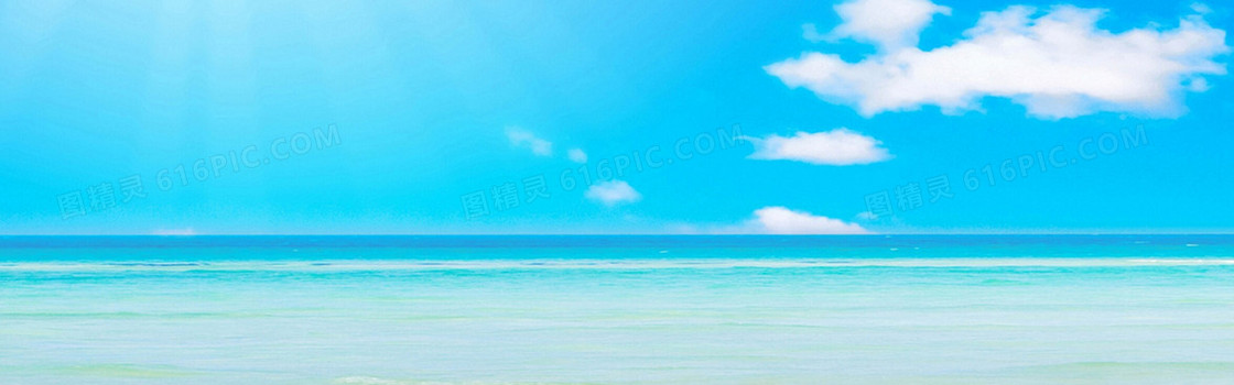 清爽的海滩