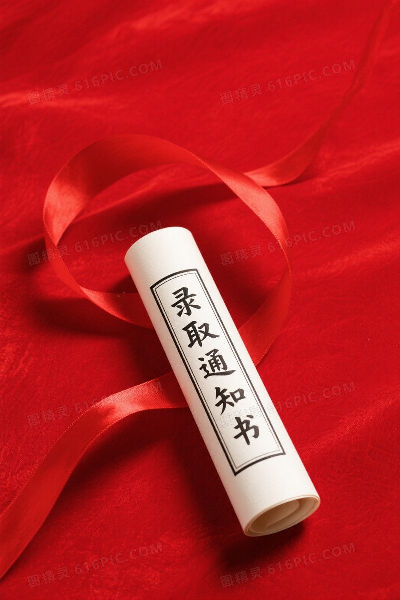 正红丝绸卷轴书法背景
