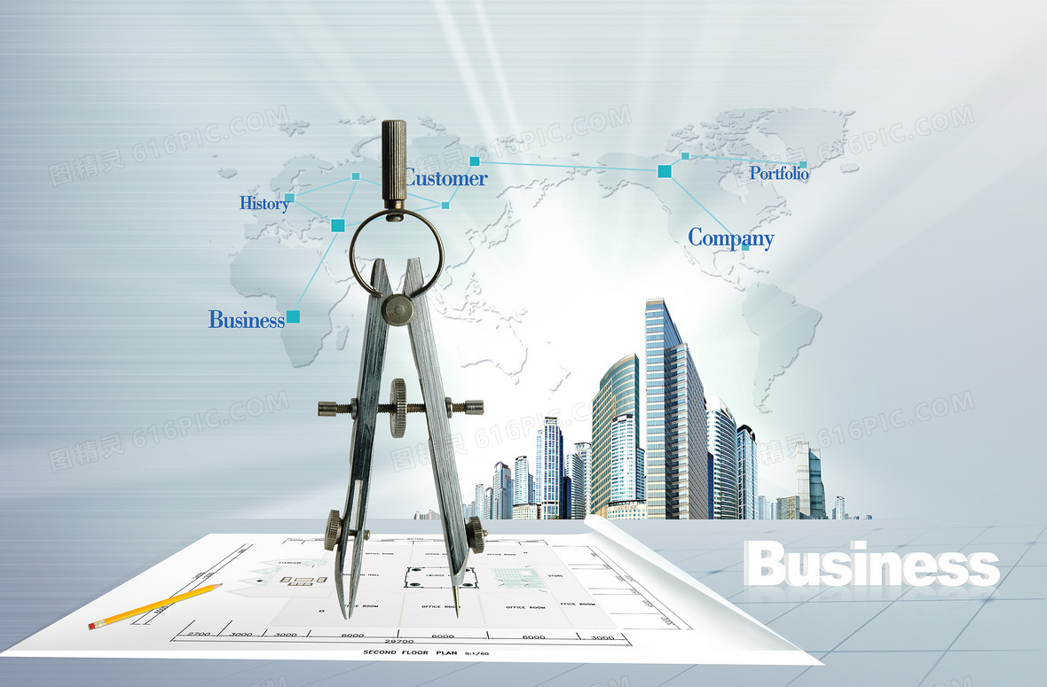 城市规划图psd素材背景模板