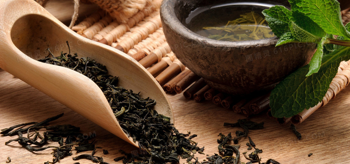 茶叶背景图