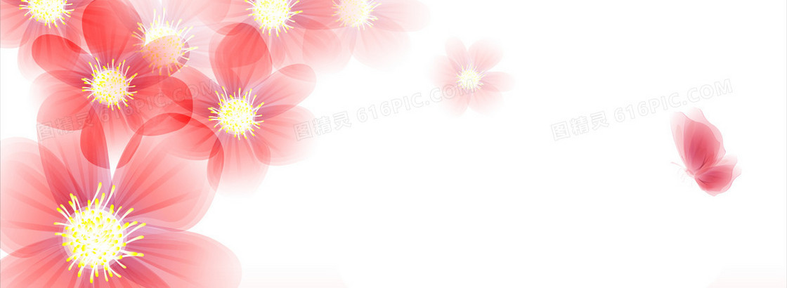 花朵唯美音乐背景banner