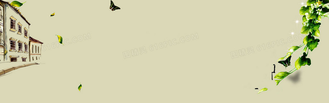 卡通女士服饰背景banner