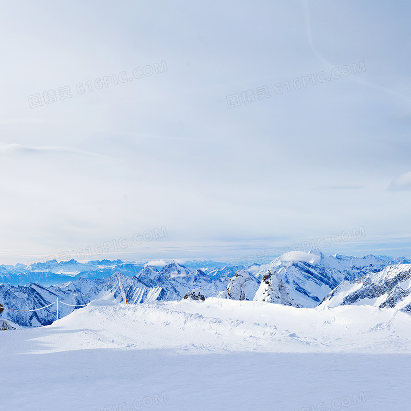 文艺雪山背景