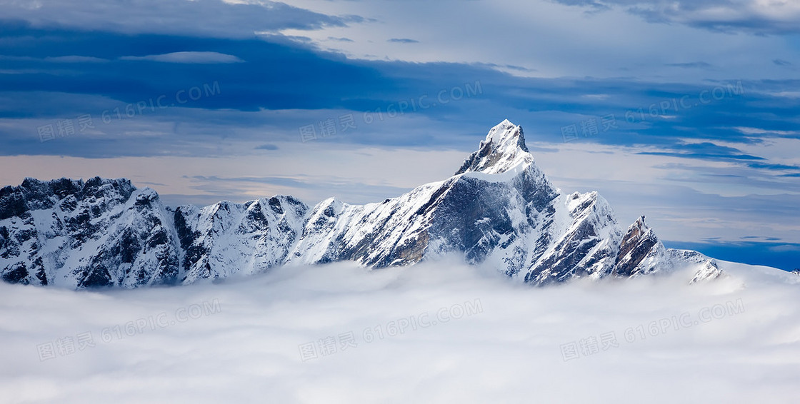 雪山景色高清摄影