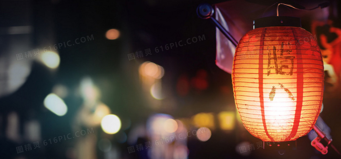 腊八中国风灯笼背景装饰