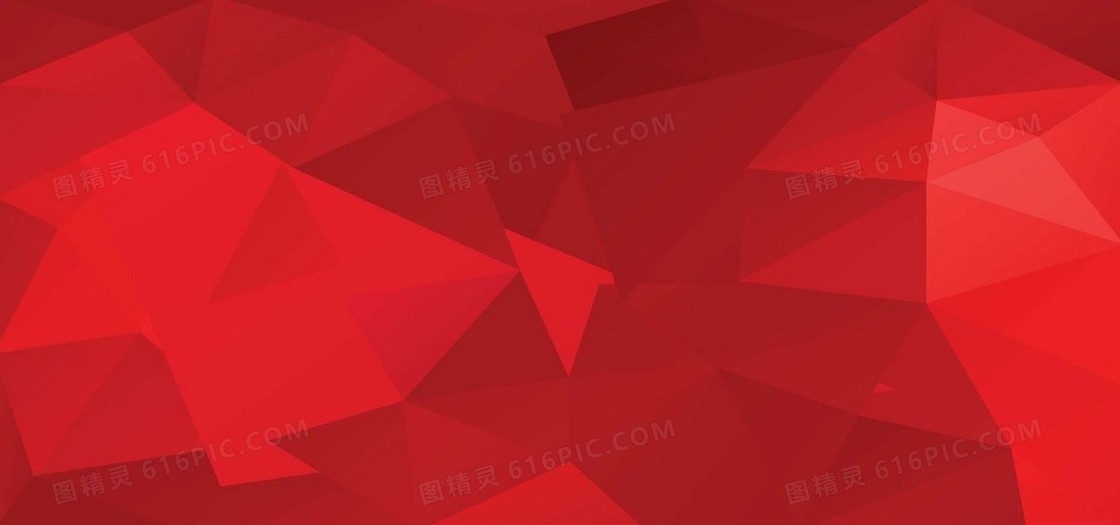 红色多边形背景