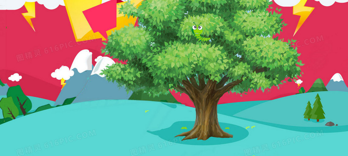卡通休闲零食网站背景banner