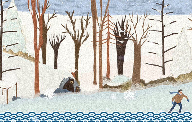 野外雪景