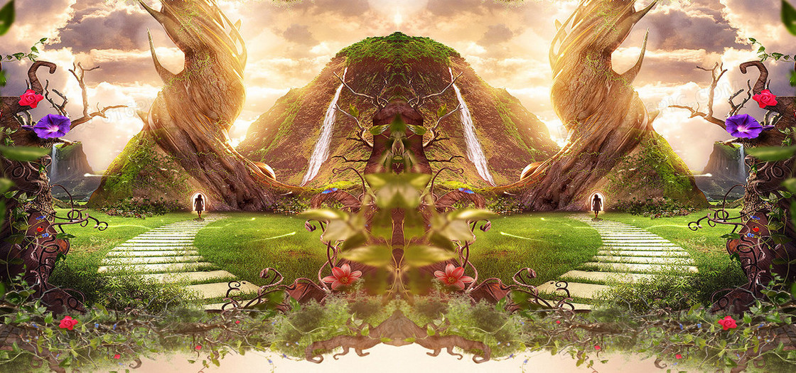 卡通激情背景