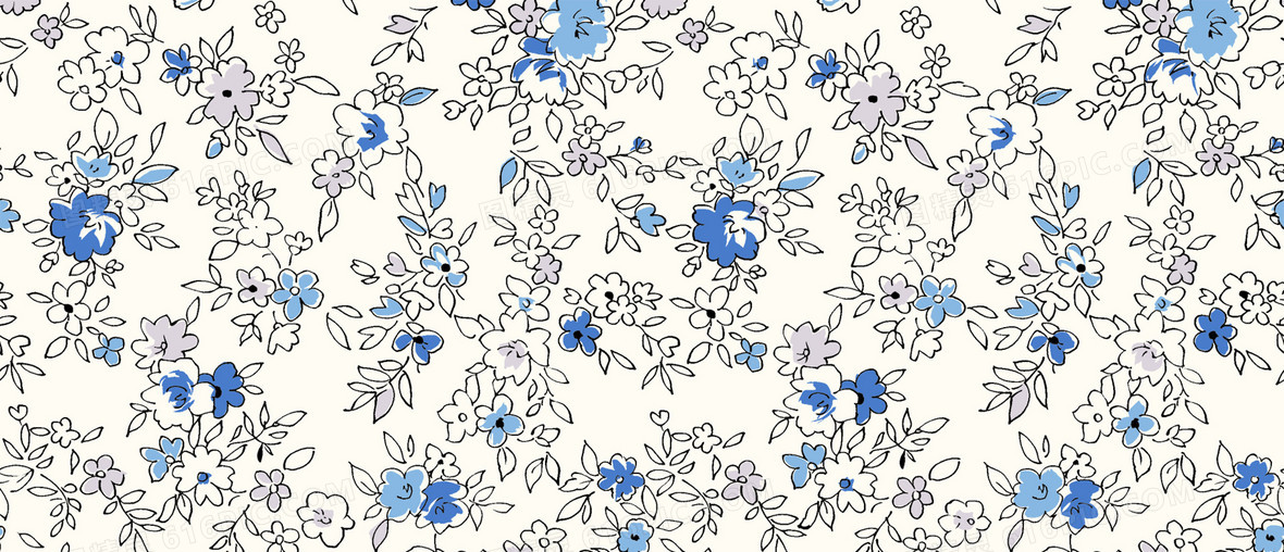 蓝色碎花背景图片下载 免费高清蓝色碎花背景设计素材 图精灵