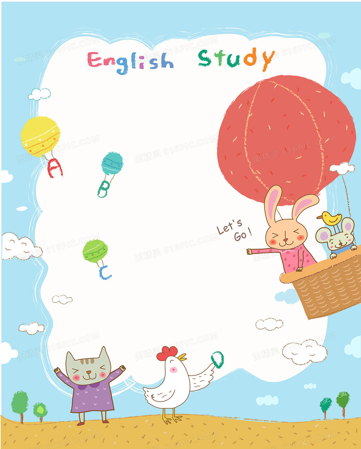 英语课堂海报5259 × 6534jpgai卡通简约英语学科兴趣班背景jpgpsd