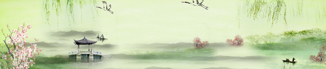中国风古风banner背景