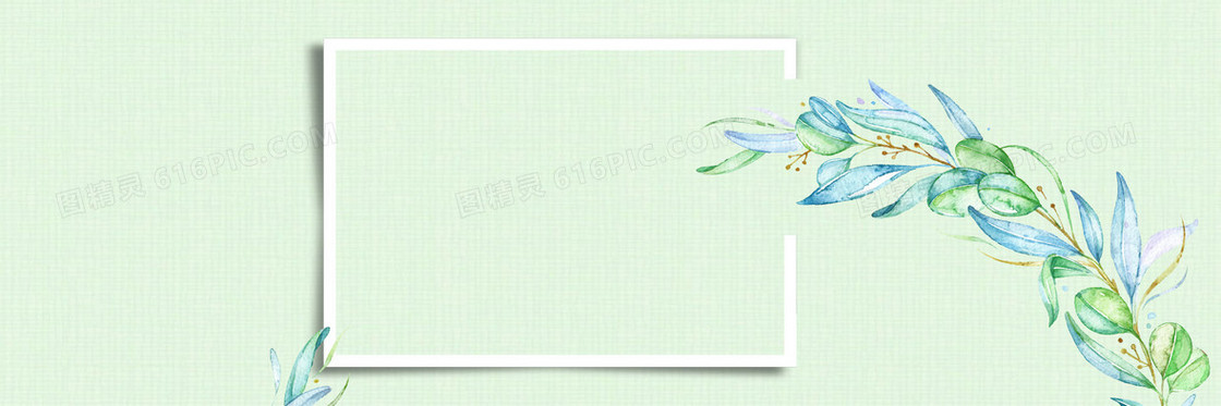 春季文艺蓝色海报banner