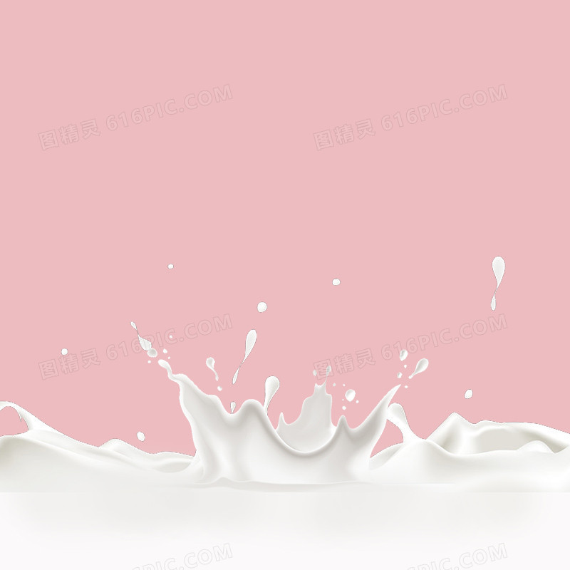 飞溅牛奶奶粉粉色PSD分层主图背景素材