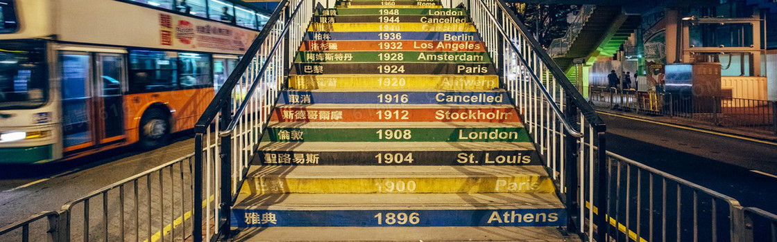 奥运风格banner背景