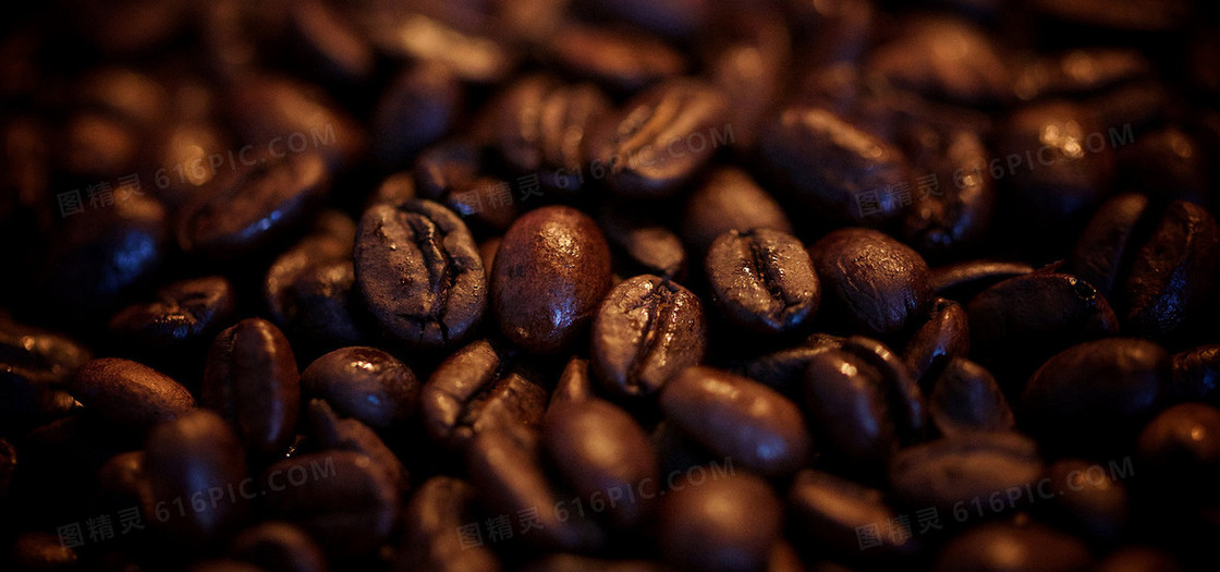 咖啡豆背景图