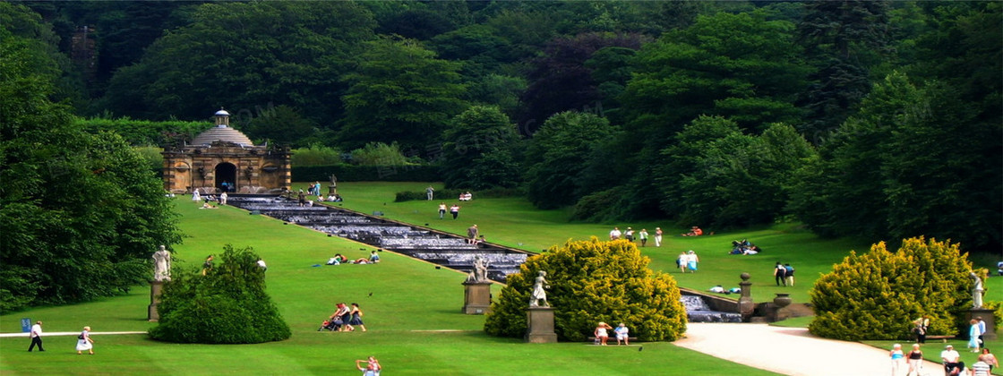 公园主题  绿色背景