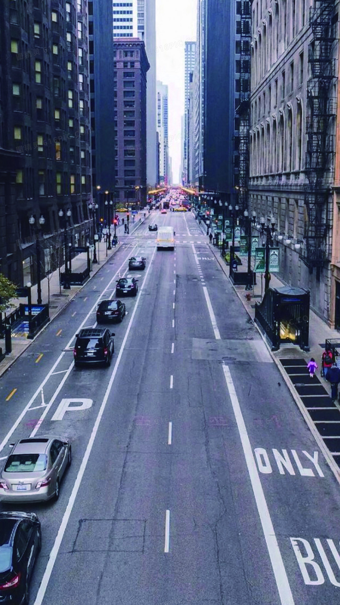 时尚都市街道h5背景