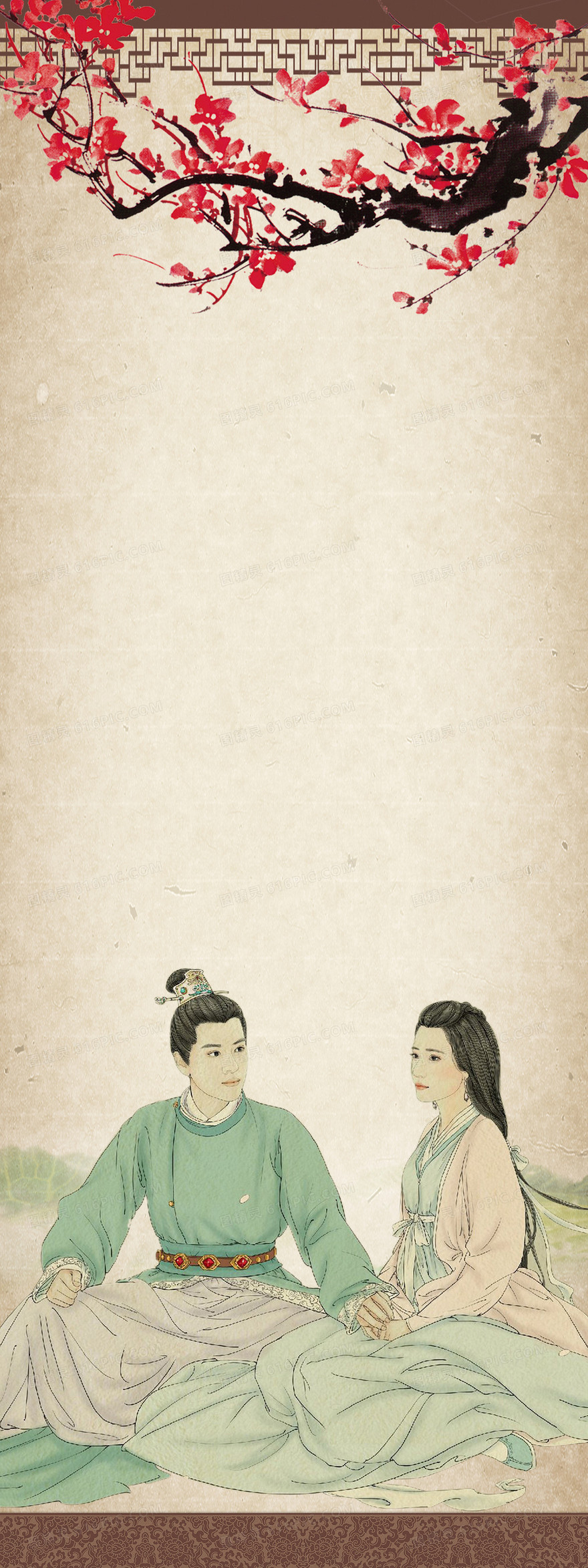 中国风古风插画背景
