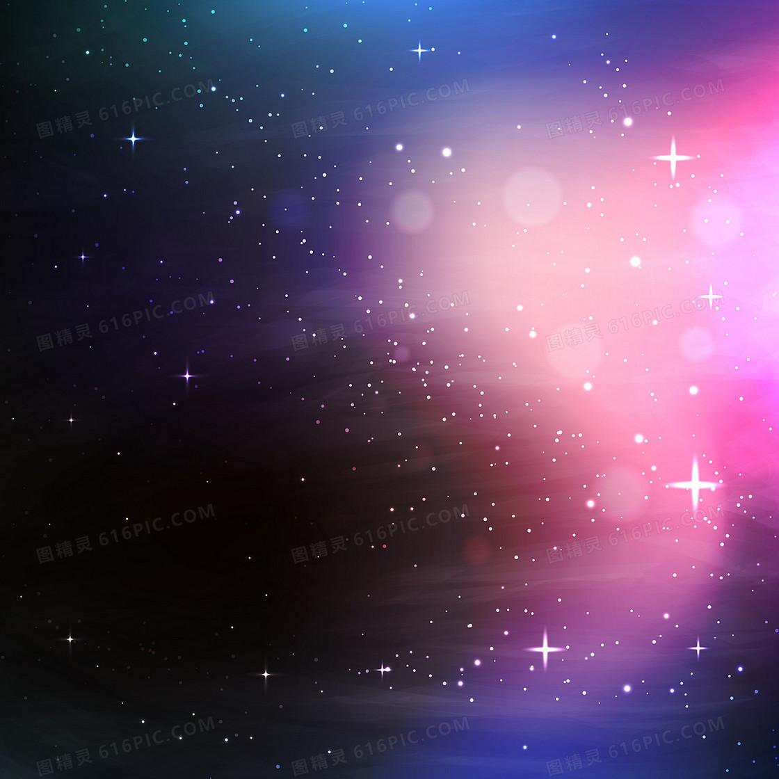 彩色星空背景
