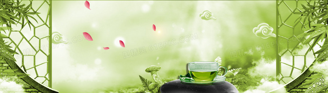 茶文化banner背景