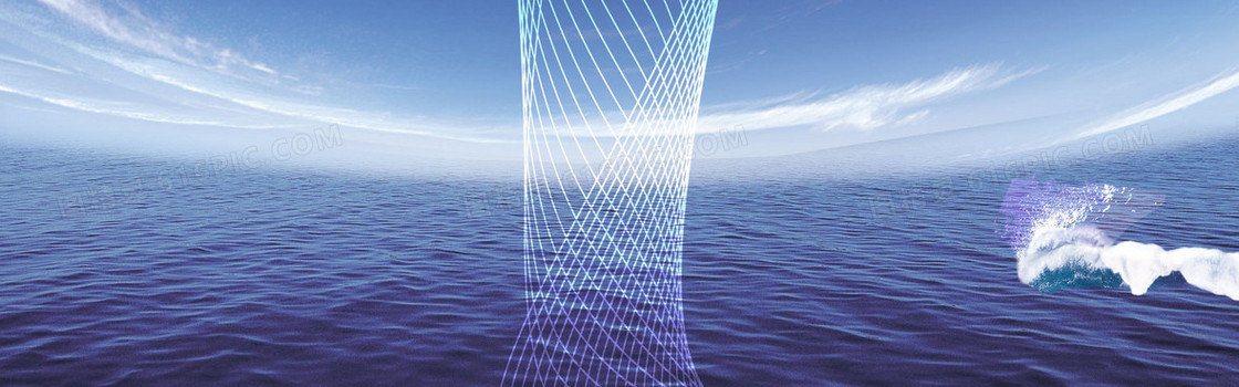 海之蓝背景banner
