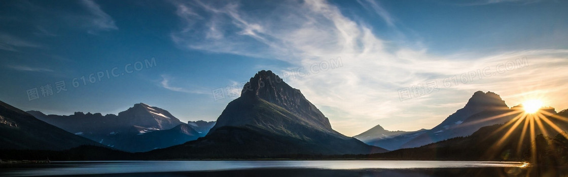 大气大山背景