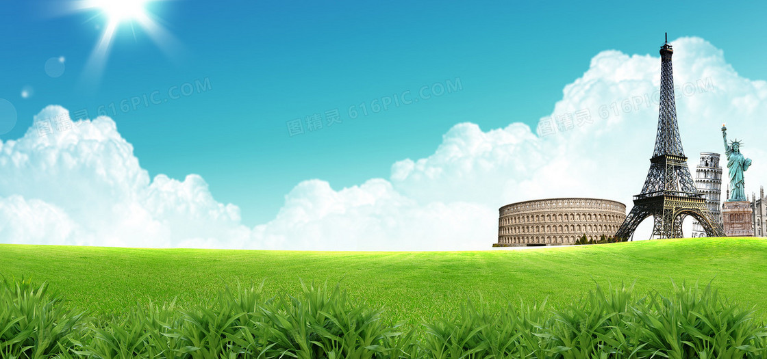 绿色背景