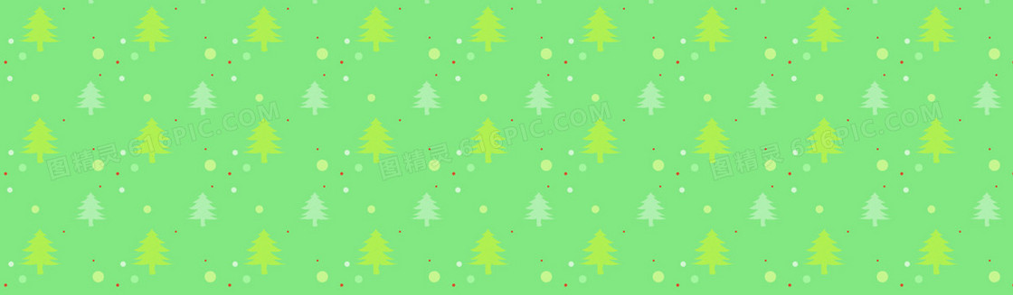 圣诞节枫树清新背景banner
