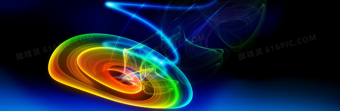 酷炫闪亮花瓣banner背景