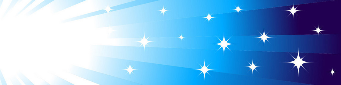 卡通扁平放射线星星背景banner