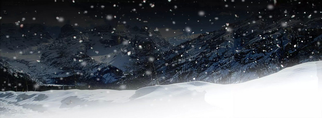 雪夜背景