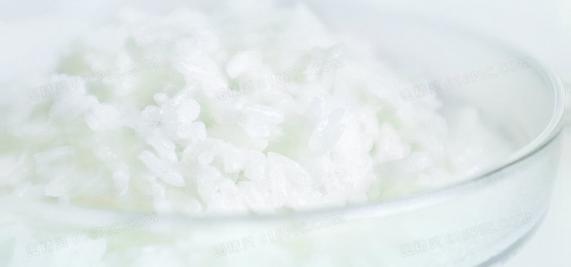 清新简约淡色日系白米饭饮食文化背景