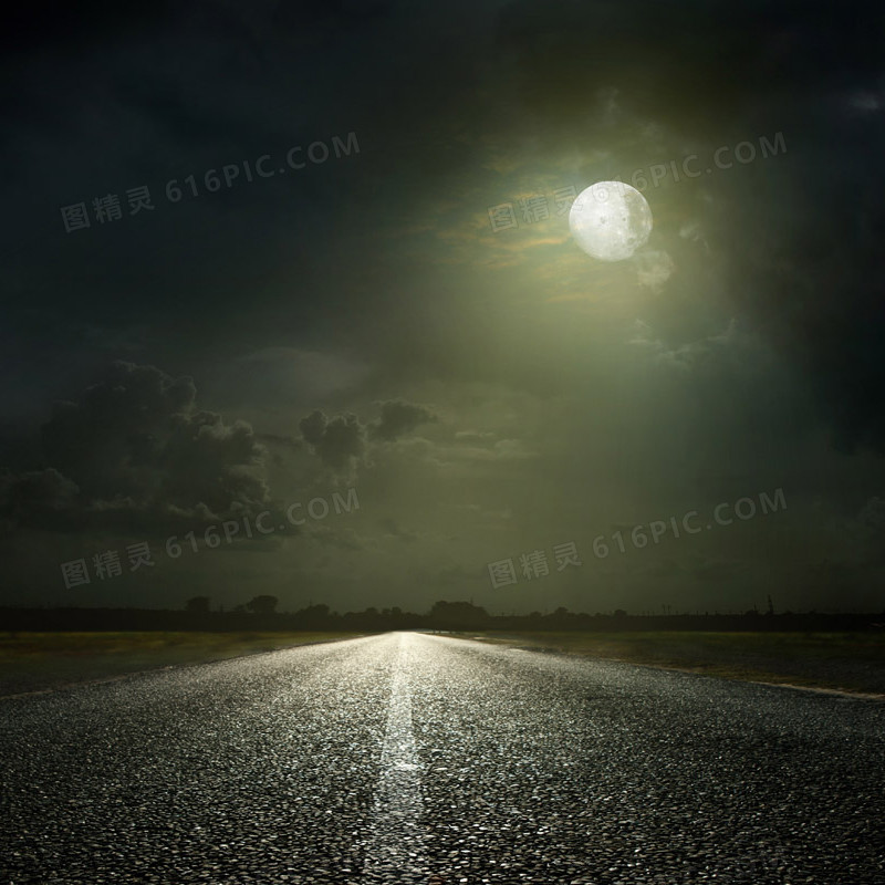 大气夜晚公路背景图