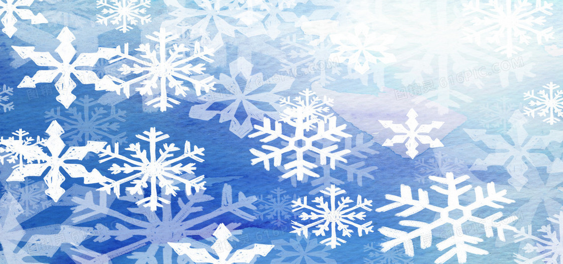 立冬雪花背景