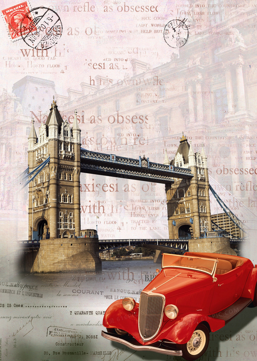 英国旅游背景素材