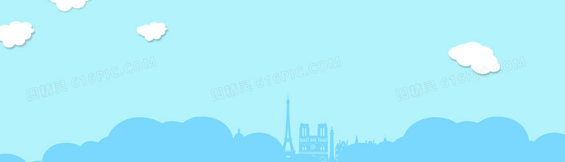 可爱卡通商品banner背景