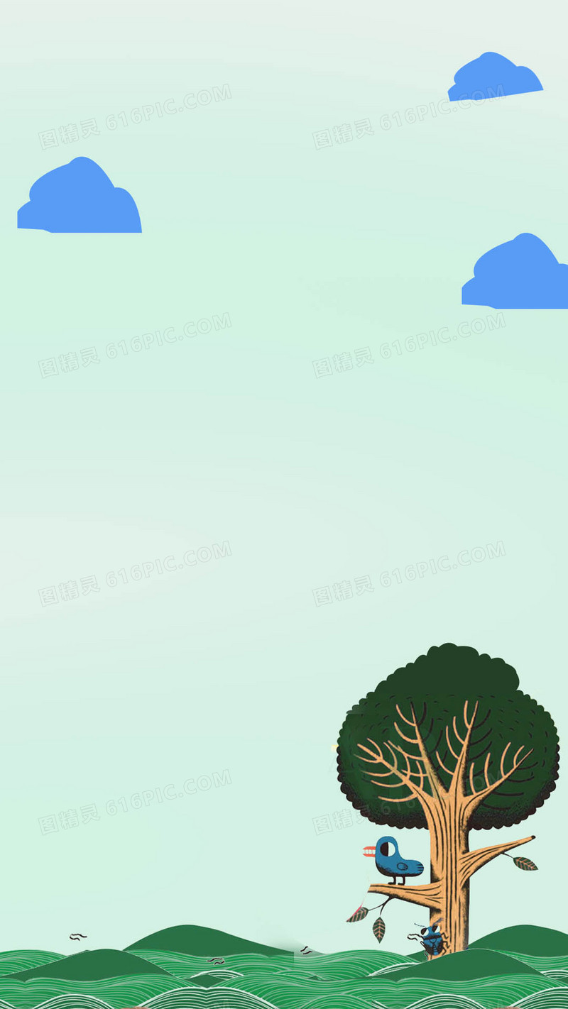 卡通暖春PSD分成H5北京