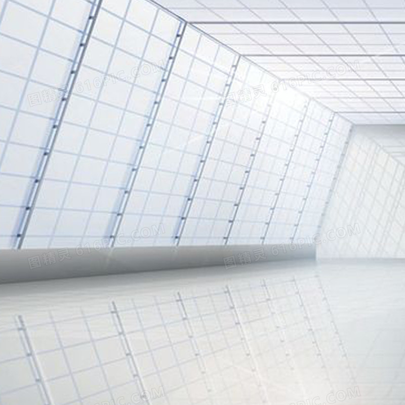 大气走廊建筑背景图