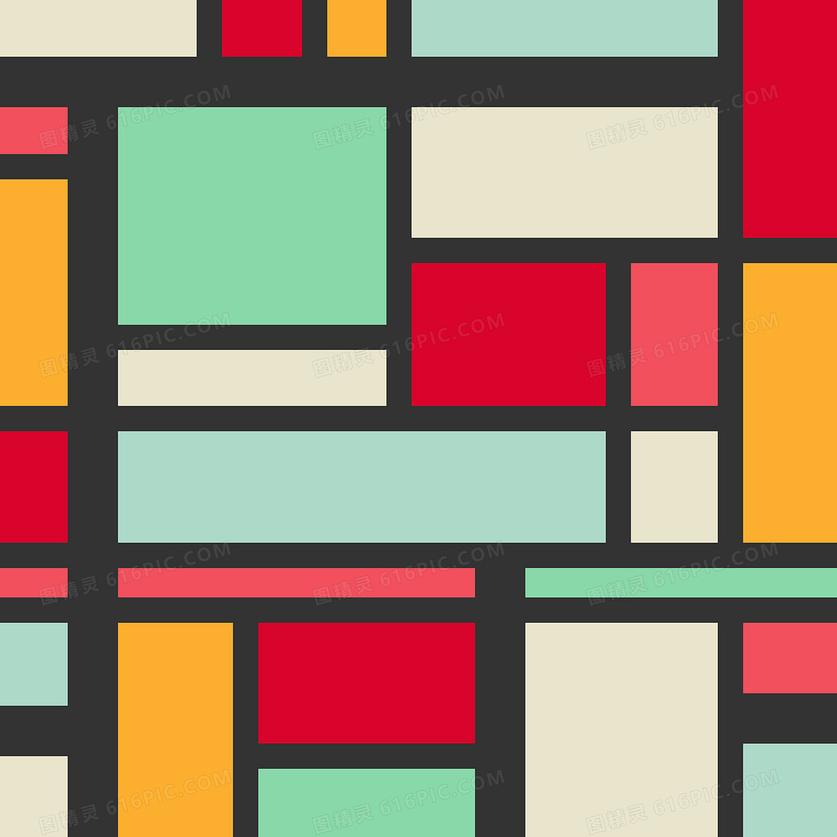 抽象彩色长方形背景