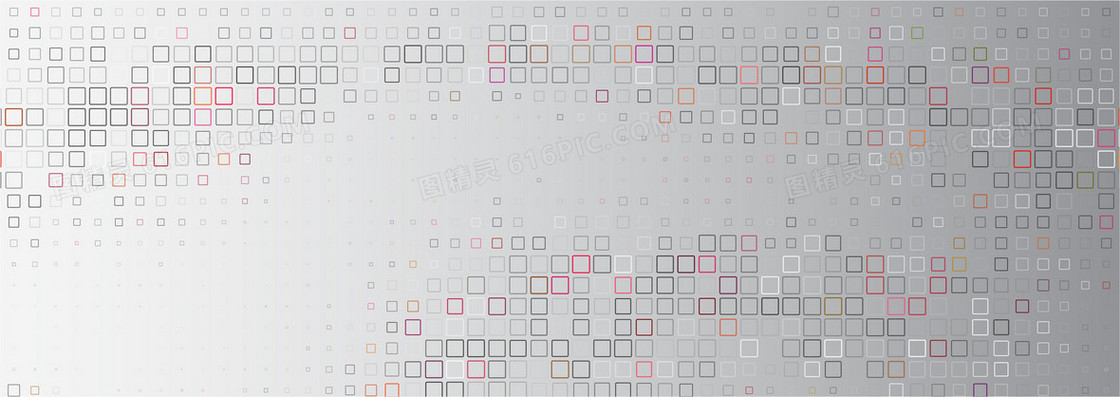 几何扁平方框banner矢量背景