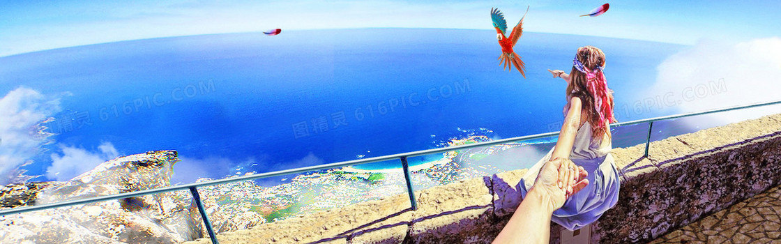 风景banner背景