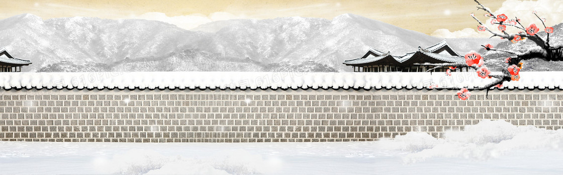 冬季banner背景图